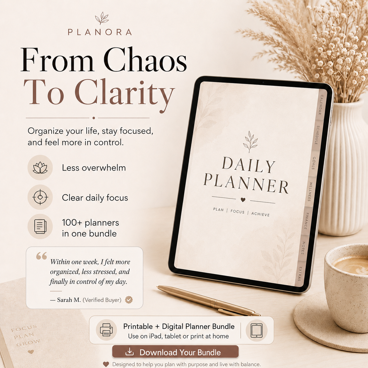 PLANORA™ Ultimate Planner Bundle