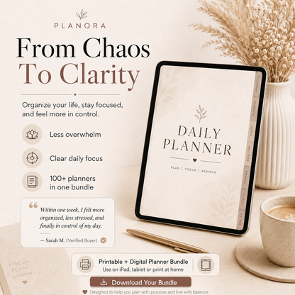 PLANORA™ Ultimate Planner Bundle