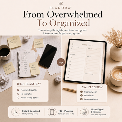 PLANORA™ Ultimate Planner Bundle