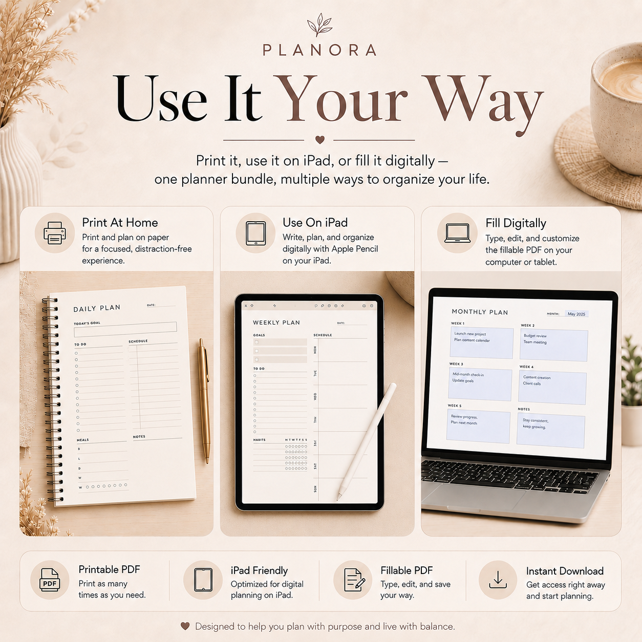 PLANORA™ Ultimate Planner Bundle